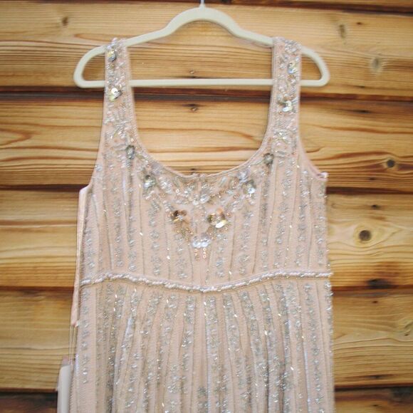 MAC DUGGAL 94155 Pink Sleeveless Scoop Neck Embellished Midi Dress - Picture 11 of 12